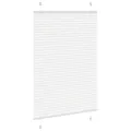 Store plissé blanc 90x150 cm largeur du tissu 89,4 cm polyester