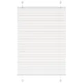 Store plissé blanc 100x150 cm largeur du tissu 99,4cm polyester