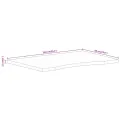 Dessus de bureau avec courbe 140x60x2,5 cm manguier massif brut