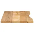 Dessus de bureau avec courbe 120x50x2,5 cm manguier massif brut