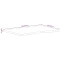 Dessus de bureau avec courbe 110x50x2,5 cm manguier massif brut