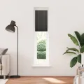 Store plissé noir 45x200 cm largeur du tissu 44,4 cm polyester