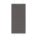 Store plissé noir 60x150 cm largeur du tissu 59,4 cm polyester