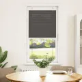 Store plissé noir 60x150 cm largeur du tissu 59,4 cm polyester