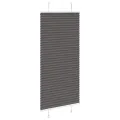 Store plissé noir 60x150 cm largeur du tissu 59,4 cm polyester