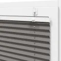 Store plissé anthracite 45x200 cm largeur du tissu 44,4 cm