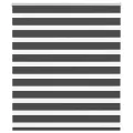 Store zèbre noir 125x100 cm largeur du tissu 120,9 cm polyester