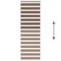 Store zèbre marron 70x230 cm largeur du tissu 65,9 cm polyester