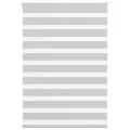 Store zèbre gris clair largeur du tissu 110,9 cm polyester