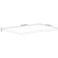 Dessus de bureau avec courbe 100x50x2,5 cm manguier massif brut
