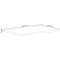 Dessus de bureau avec courbe 140x50x2,5 cm manguier massif brut