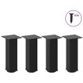 Pieds de table basse 4 pcs noir 30-32 cm acier