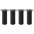 Pieds de table basse 4 pcs noir 30-32 cm acier