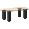 Pieds de table basse 4 pcs noir 30-32 cm acier