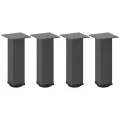 Pieds de table basse 4 pcs anthracite 30-32 cm acier