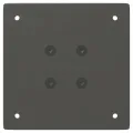 Pieds de table basse 4 pcs anthracite 30-32 cm acier