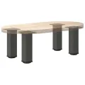 Pieds de table basse 4 pcs anthracite 30-32 cm acier