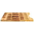 Dessus de bureau avec courbe 80x50x2,5 cm manguier massif brut