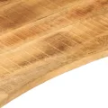 Dessus de bureau avec courbe 80x50x2,5 cm manguier massif brut