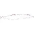 Dessus de bureau avec courbe 80x50x2,5 cm manguier massif brut