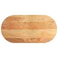Dessus de table 100x50x2 cm bois de chêne massif ovale