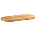Dessus de table 100x50x2 cm bois de chêne massif ovale