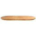 Dessus de table 100x50x2 cm bois de chêne massif ovale