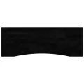 Dessus de bureau marron foncé bois chêne massif rectangulaire