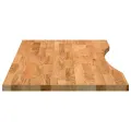 Dessus de bureau marron clair bois chêne massif rectangulaire
