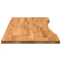 Dessus de bureau marron clair bois chêne massif rectangulaire