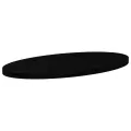 Dessus de table marron foncé 100x50x4cm bois chêne massif ovale