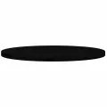 Dessus de table marron foncé 100x50x4cm bois chêne massif ovale