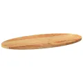 Dessus de table 80x40x2 cm bois de chêne massif ovale