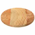 Dessus de table 80x40x2 cm bois de chêne massif ovale