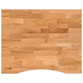 Dessus de bureau marron clair bois chêne massif rectangulaire