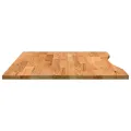 Dessus de bureau marron clair bois chêne massif rectangulaire