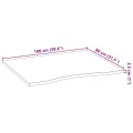 Dessus de bureau marron clair bois chêne massif rectangulaire