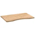 Dessus de bureau non traité bois massif de chêne rectangulaire