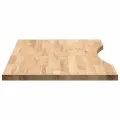 Dessus de bureau non traité bois massif de chêne rectangulaire