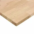 Dessus de bureau non traité bois massif de chêne rectangulaire