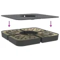 Ensemble de base de parasol pour parasols à pied croisé 4pcs PP