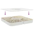 Ensemble de base de parasol pour parasols à pied croisé 4pcs PP