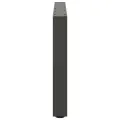 Pieds de table basse anthracite 2 pcs 70x(42-43) cm acier
