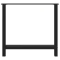 Pieds de table basse noir 2 pcs 70x(72-73) cm acier