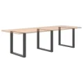 Pieds de table basse forme de U 3 pcs anthracite 80x(72-73) cm