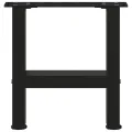 Pieds de table basse noir 2 pcs 30x(30-31) cm acier