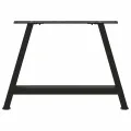 Pieds de table basse forme de A 2 pcs noir 60x(42-43) cm acier