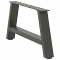 Pieds de table basse forme de A 2 pcs anthracite 60x(30-31) cm