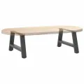 Pieds de table basse forme de A 2 pcs anthracite 60x(30-31) cm