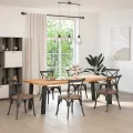 Pieds de table basse 4 pcs noir 72 cm acier